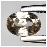 0.37ct 4.5x3.3mm VS Oval Natural Light Champagne Z