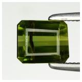 0.95ct 6x5mm Octagon Natural Green Tourmaline - Un