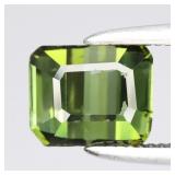 1.07ct 6x5mm VS Octagon Natural Green Tourmaline -