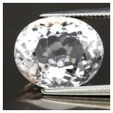 5.14ct Oval Natural Very Light Purple Amethyst - U