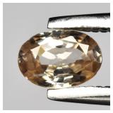 0.35ct 4.8x3.5mm VS Oval Natural Light Champagne Z