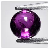 1.01ct Semi-Round Cabochon Natural Pinkish Purple