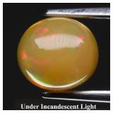 1.24ct 7.3x6.7mm Oval Cabochon Natural Opal - Colo