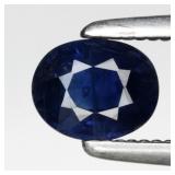 0.51ct 5x4mm Oval Natural Blue Sapphire - Heated,