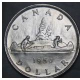 Canada 1950 Silver Dollar