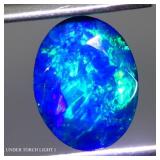 Oval Cut Natural AAA Floral Flash Play Of Color Bl