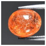 2.46ct Oval Cabochon Natural Orange Spessartite Ga