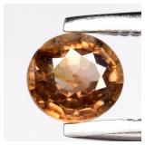 0.45ct Semi Round Natural Champagne Zircon - Unhea
