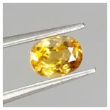 Oval Cut Natural Orange Sapphire Australia 1.19ct