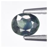 0.45ct 4.8x4mm Oval Natural Blue Green Sapphire -