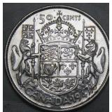 Canada 50 Cents 1947 Maple Leaf