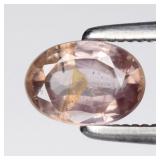 0.80ct 6.2x4.5mm Oval Natural Pink Zircon - Unheat