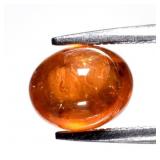 1.92ct Oval Cabochon Natural Orange Spessartite Ga