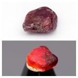 4.25ct 10x8.5mm Rough Natural Purplish Red Ruby -