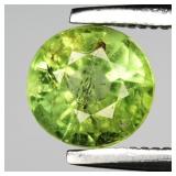 0.77ct 5.7mm Round Natural Green Tourmaline - Unhe