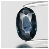 0.21ct Oval Natural Bluish Green Sapphire - Heated