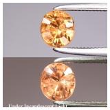 0.59ct 5x4.7mm Oval Natural Color Change Garnet -