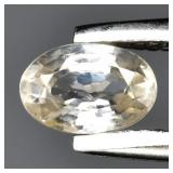 0.35ct 4.7x3mm VS Oval Natural Very Light Champagn