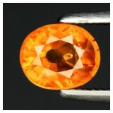 0.75ct 5.5x4.5mm Oval Fanta Orange Sapphire - Thai