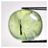 12.19ct Cushion Cabochon Natural Green Prehnite wi