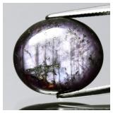 9.18ct 14.5x12.5mm Oval Cabochon Natural Purple Sa
