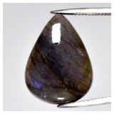 15.13ct Pear Cabochon Natural Rainbow With Luster