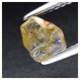 0.99ct 5.6x4.7mm Rough Unheated Green Sapphire, Ma