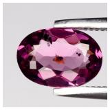 0.89ct VS Oval Natural Purplish Pink Rhodolite Gar