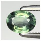 0.42ct 5.2x4mm VS Oval Natural Green Sapphire - He