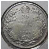 Canada 25 Cent 1936
