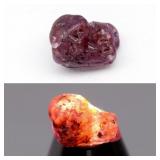 4.53ct 10.2x6.8mm Rough Natural Purplish Red Ruby