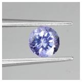 Round Cut Natural Clean Violet Blue Tanzanite 0.82