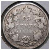 Canada 25 Cent 1872H