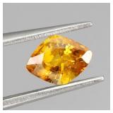Marquise Cut Natural Orange Sapphire Australia 1.3