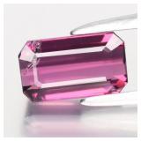 1.37ct VS Octagon Natural Pinkish Purple Rhodolite