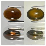 0.76ct 8x6mm Oval Cabochon Natural Black Opal - Co