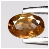 0.37ct 4.8x3.3mm Oval Natural Champagne Zircon - U