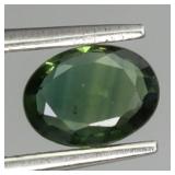 Oval Cut Natural Heated Only Green Blue Sapphire A