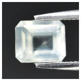 0.70ct 5.8x4.8mm Octagon Natural Light Green Prehn