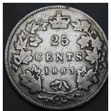 Canada 25 Cent 1883H
