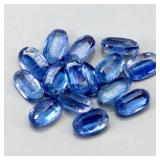 Oval Natural Cornflower Blue Kyanite Nepal 15pcs 5