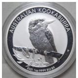 Australia 2021 Kookaburra One Dollar Bullion
