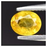 0.39ct 4.8x3.8mm Oval Yellow Sapphire - Thailand G