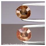 0.50ct 5x4.7mm Oval Natural Color Change Garnet -