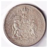 Canada 50 Cents 1960 Maple Leaf