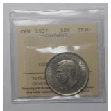 ICCS Canada Fifty Cents 1937  EF-40