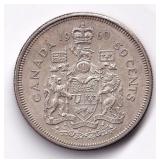 Canada 50 Cents 1960 Maple Leaf