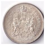 Canada 50 Cents 1962 Maple Leaf
