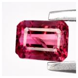 0.23ct 4x3mm Octagon Natural Pink Tourmaline - Unh