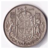Canada 50 Cents 1950 Maple Leaf